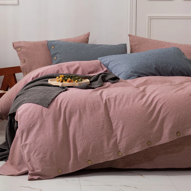 Ecofriendly Japanese Style Theme Heavy Linen Macrame Bedding Duvet