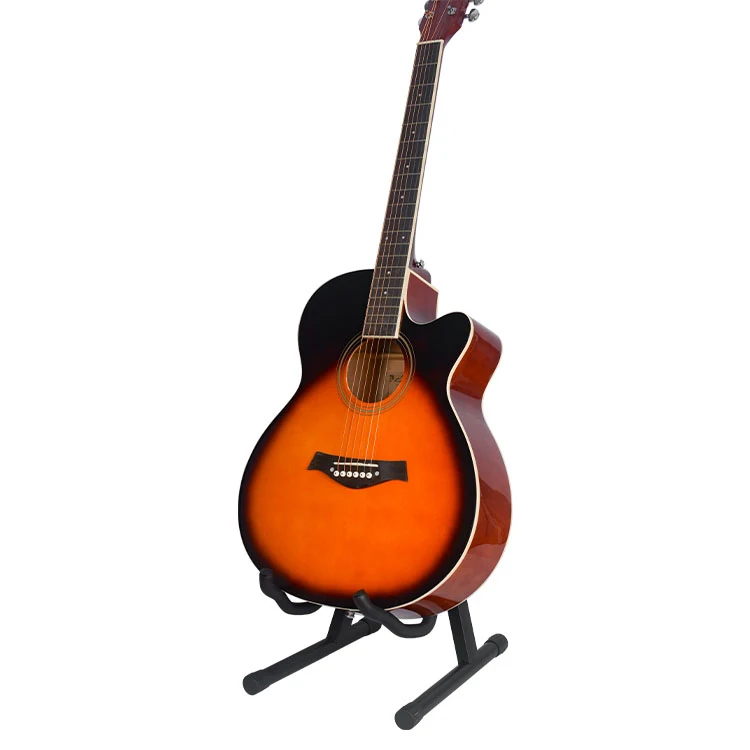 

wholesale custom guitar accessory metal silicone guitar supporter stand, Black