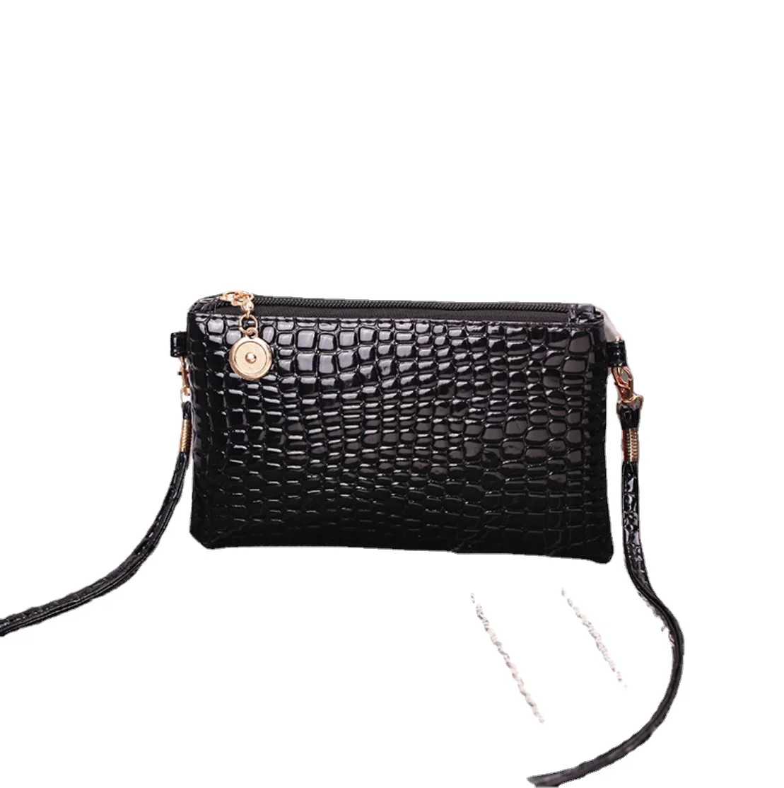 

2018 Very Cheap And Fashionable Ladies Crossbody Leather Shoulder Bag, Black/pink/yellow