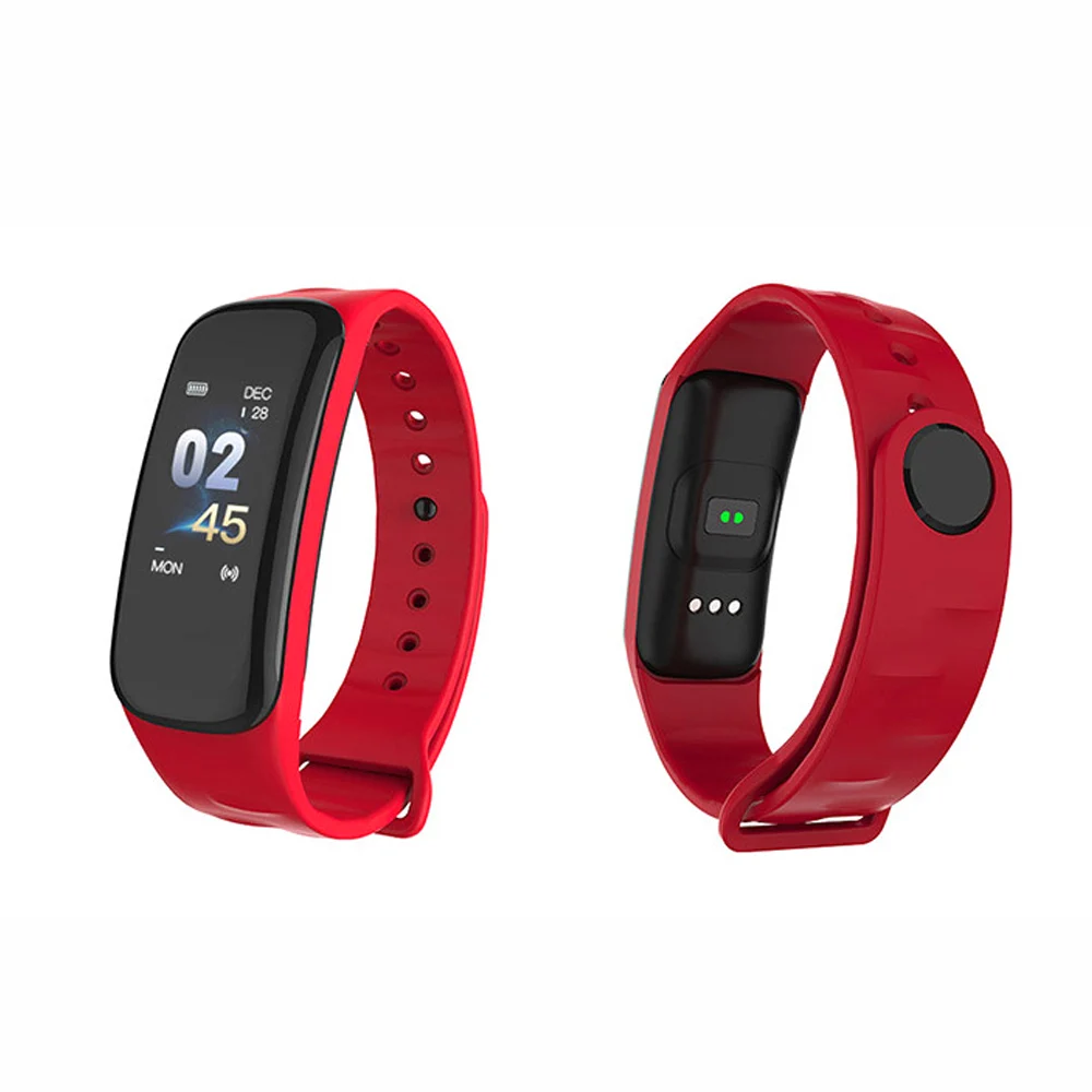 

C1 Smart Bracelet fitness Dynamics Color Screen Waterproof Activity Heart Rate Monitor Blood Pressure Measurement smart watch