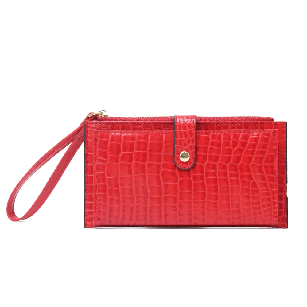 

2019 Hot Sale Durable Phone Clutch Crocodile Pattern Phone Wallet Bag PU Leather Women Money Bag