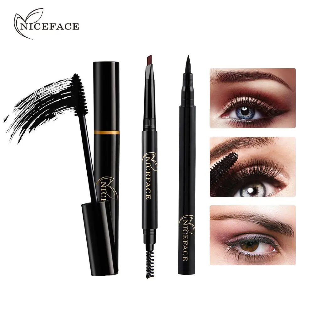 amazon hot sale Hot Sale Eye Makeup 5-Color Set of  Waterproof Eyeliner Pen and Eyebrow Pen +Eyelash Extension Mascara