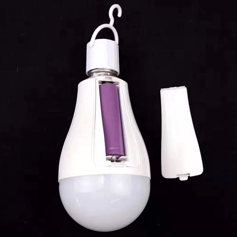 good price Long life battery  super bright 14W emergency led bulb rechargeable with plastic housing