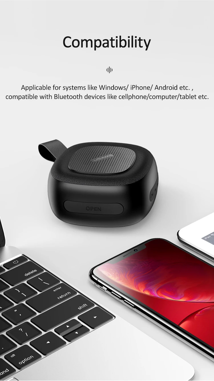 USAMS Mini and Portable Wireless Speaker Loudspeaker Hands-free Calling Wireless Speaker - ANKUX.COM