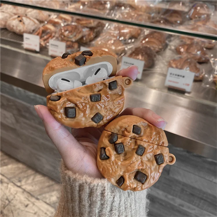 

New Food Custom Cookies Designer Silicone Protective Case with Hook for Airpods 1 2 for Airpods Pro