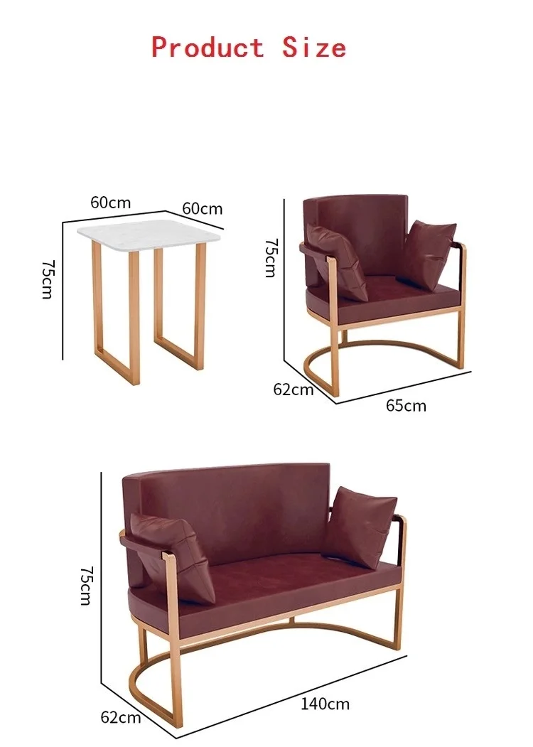 Nordic modern furniture chairs and tables combination of large and small households contracted combination