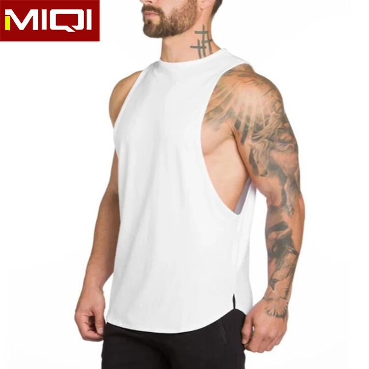 
Wholesale Blue Quickly Dry Bodybuilding Tank Men Gym Wear Custom Branded Logo Athletic Fitness Man Tank Top 