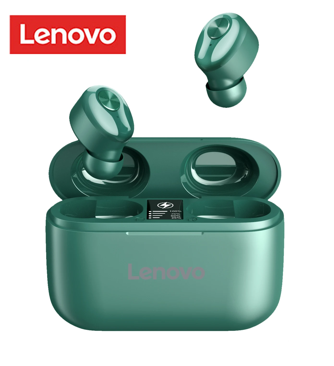 

Original Lenovo Ht18 Tws Wireless Bt 5.0 Earphone Earbuds LED display Hifi Stereo Headset 1000mah Wireless Earphone, Colorful