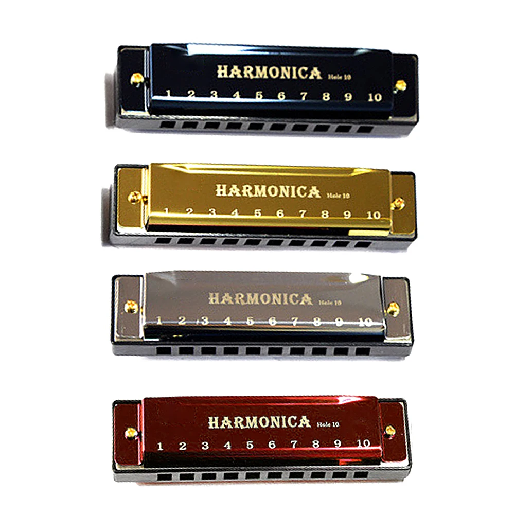 

Titanium Copper Core Harmonica C Key 10 Holes 20 Tones Blues Harmonica Perfect for Beginners Professional Students Kids