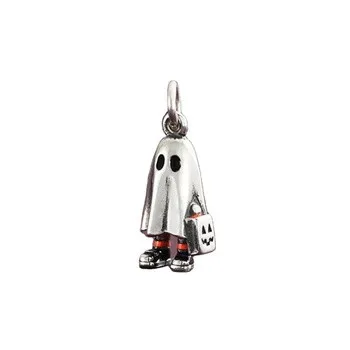 

XUQIAN Ins Hot Sale Halloween Christmas Theme Stainless Steel Pumpkin Ghost Pendant for DIY Handmade Jewelry, Color