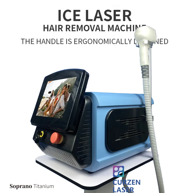 

Triple Wavelength 808nm diode laser alma xl ice painless 3 waves hair removal 800w 1200w 2000w ice platinum