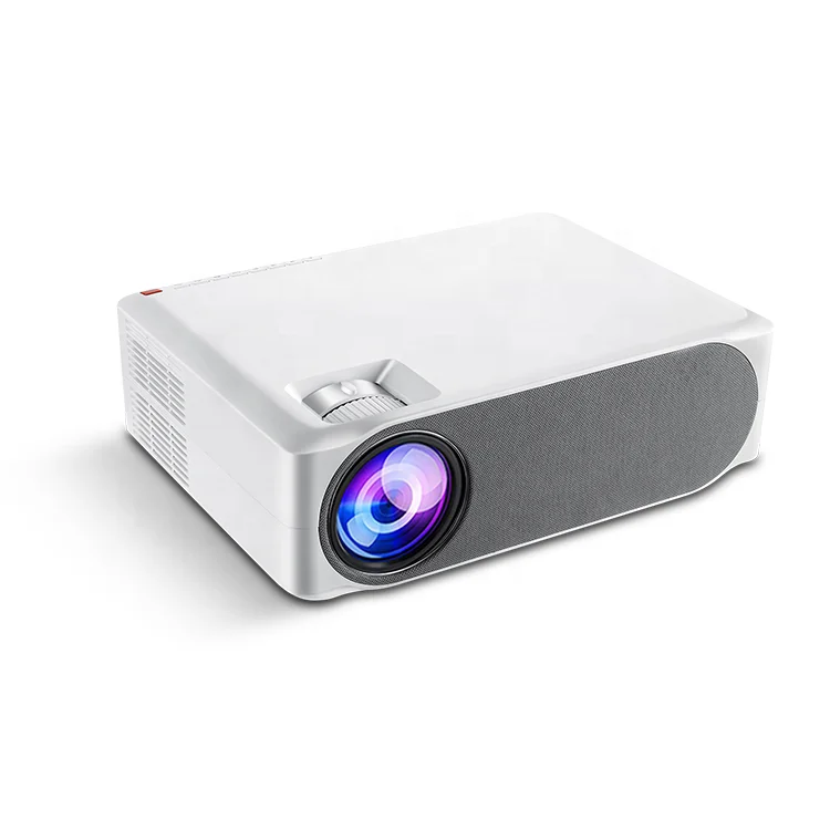 

Projector 5800 Lumens, 1920*1080P Supported LED Video Beamer For Mobile Phone Mirroring Android optional, White