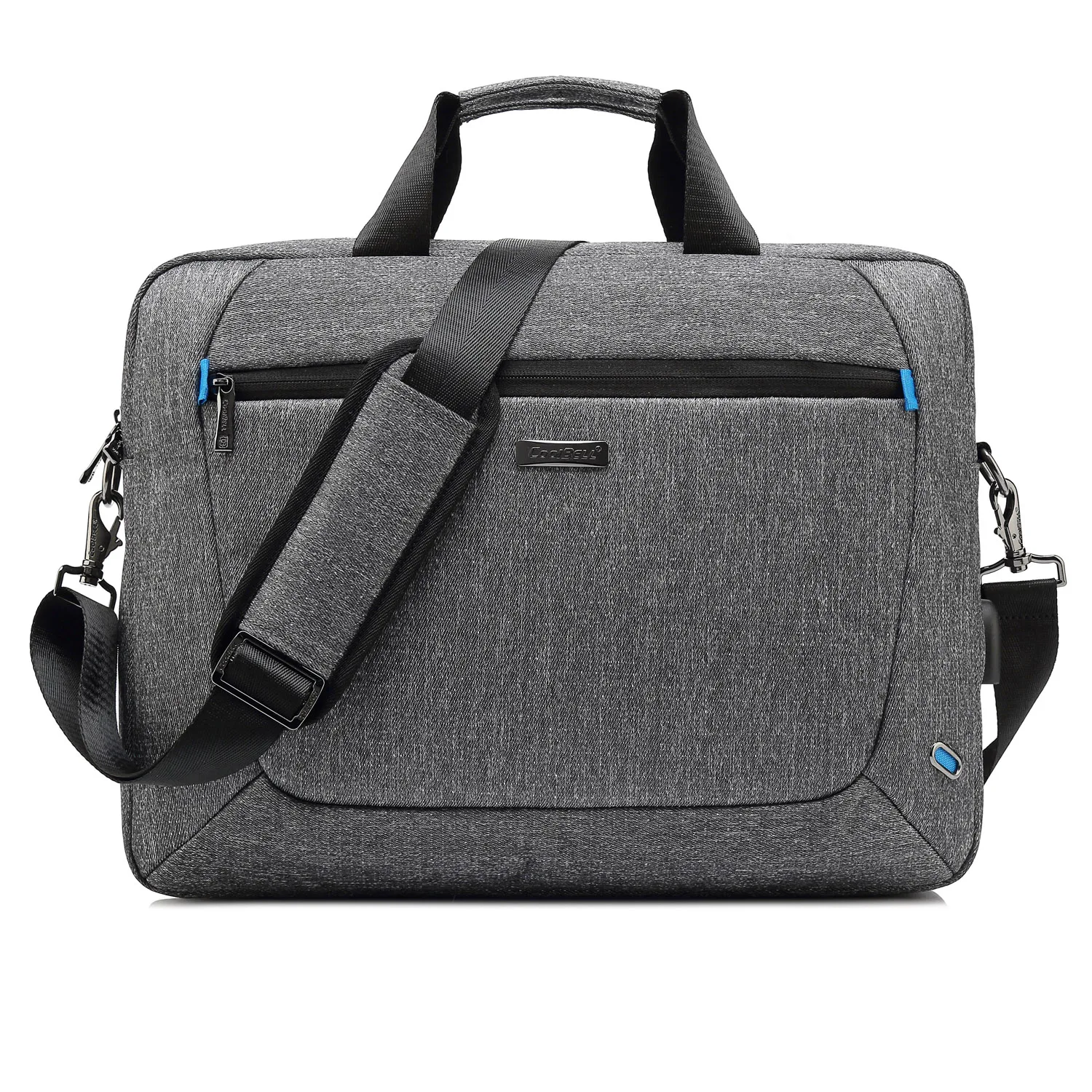 

Wholesale Factory Custom 15.6 Inch Laptop Hand Bag Men Briefcase Oxford Nylon Shoulder Slim Business Laptop Bags