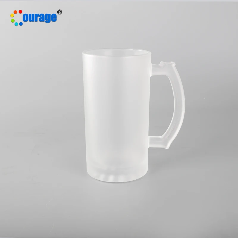 

large capacity matte sublimation glass beer mug for custom logo