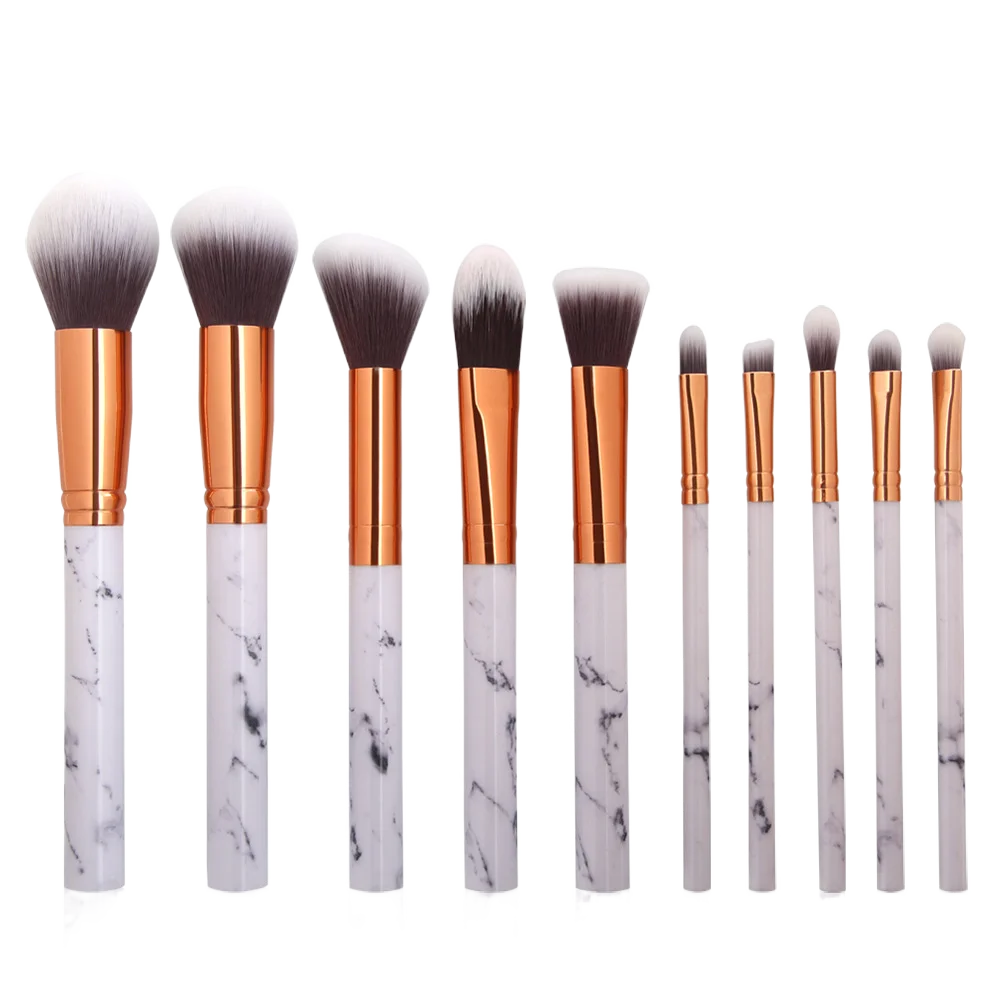 

10 PCS Make Up Brush Set Makeup Brushes Cosmetic Powder Blush Blending Beauty