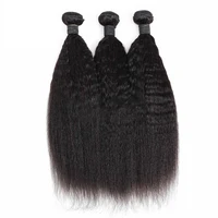 

virgin Brazilian Hair kinky Straight 8A Grade Bundles Weave Natural Color 100% Unprocessed Human Hair
