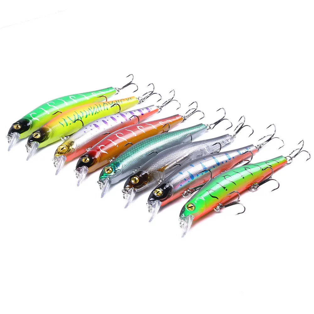 

Hard Minow Fishing Lures Magnet Long Shot Slow Sinking 12.5cm 17.5g Leurre Peche Carpe Leurres Souple Isca Artificial Bait Angle, 8colors