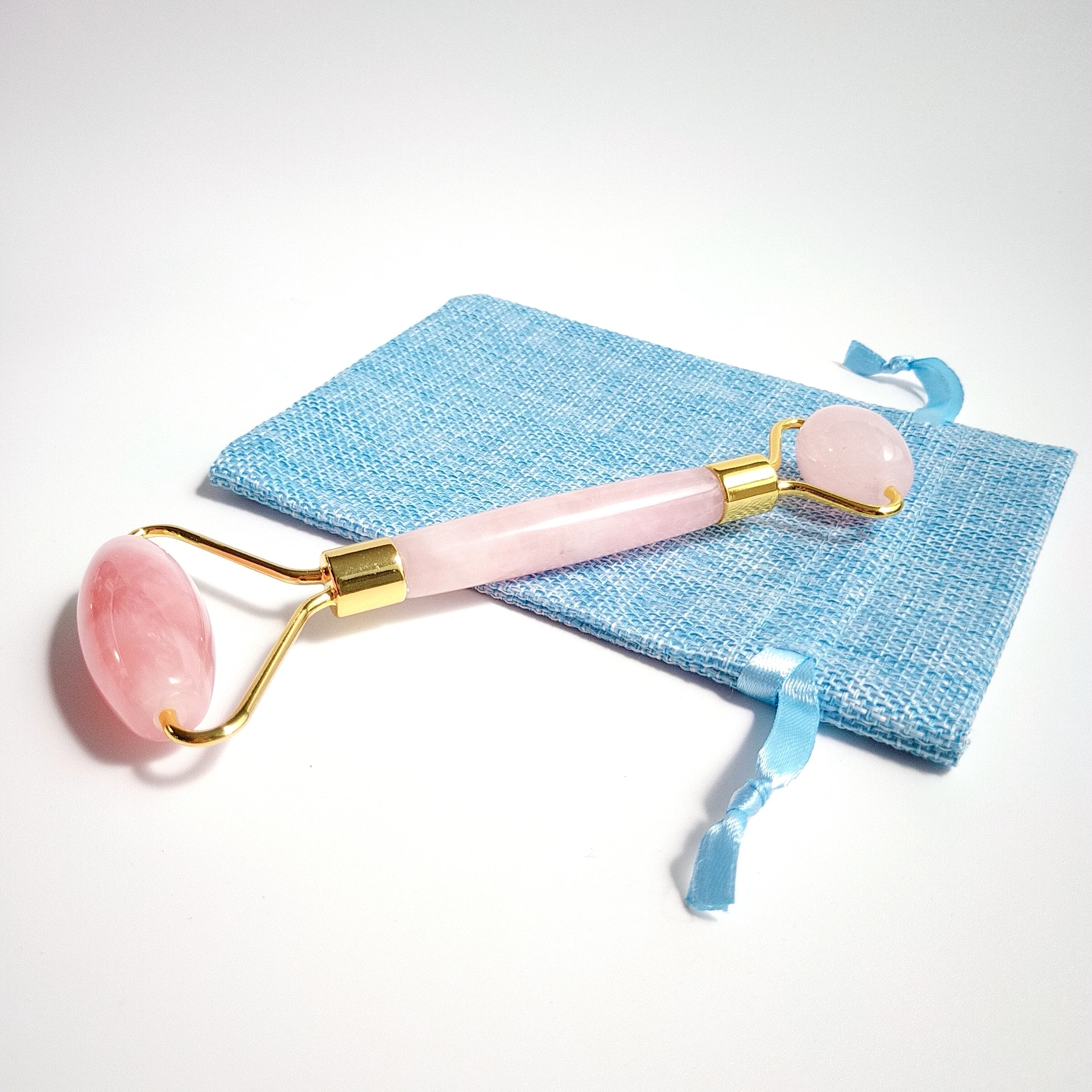 

Rose quartz Jade Roller + Gua Sha Set + Konjac Sponge | 100% Jade | Anti-Aging Face Massager