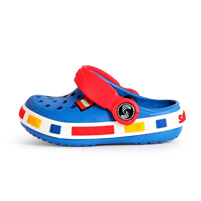 

Wholesale blue yellow boys girls high quality US size new summer children EVA garden sabots clogs outdoor kids sandal, 5 colorways