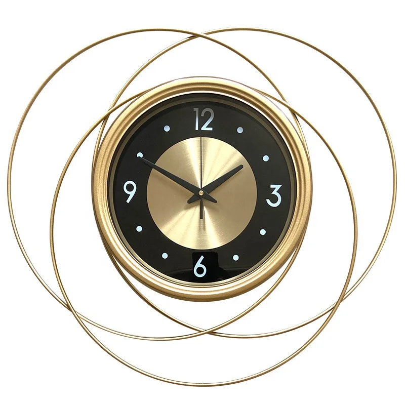 

Decorative wall clock New design Wall Clock 24-Inch modern wall clock decoration, Gold