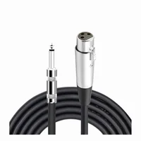 

2018 Hot Sale 3 Pin XLR male to 6.35 mm 6.35mm audio jack audio cable For Microphone cable