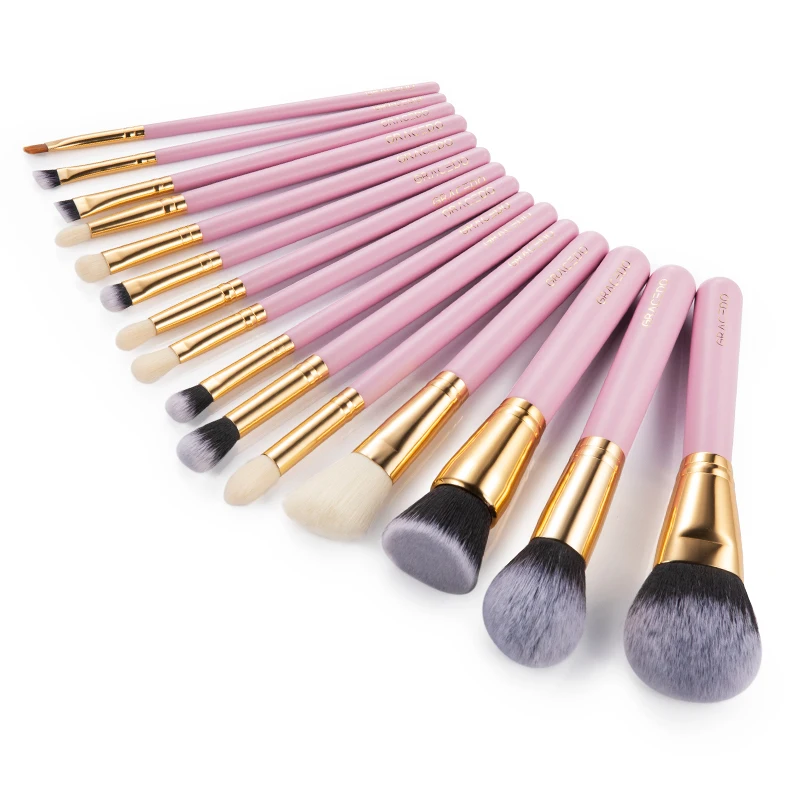 

GRACEDO 15 PCS Makeup Brush Set Premium Synthetic Foundation Powder Concealer Eye Shadows Makeup Brush Set