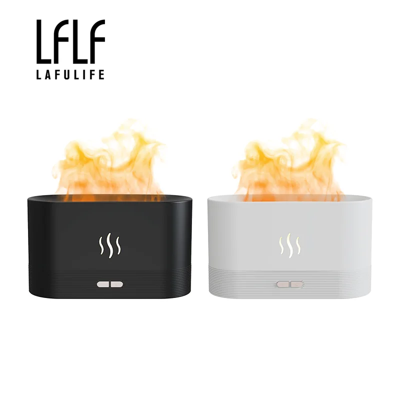 Image of Hot Sale Flame Diffuser Humidifier Oil Diffuser Ultrasonic USB 180ml Flame Humidifier Essential Oil Aroma Diffusers