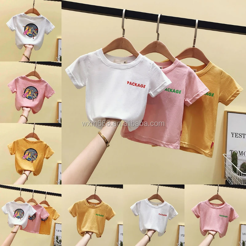 

2020 New Design Cotton And Spandex Baby Short Sleeve Kids T-shirt For Wholesale