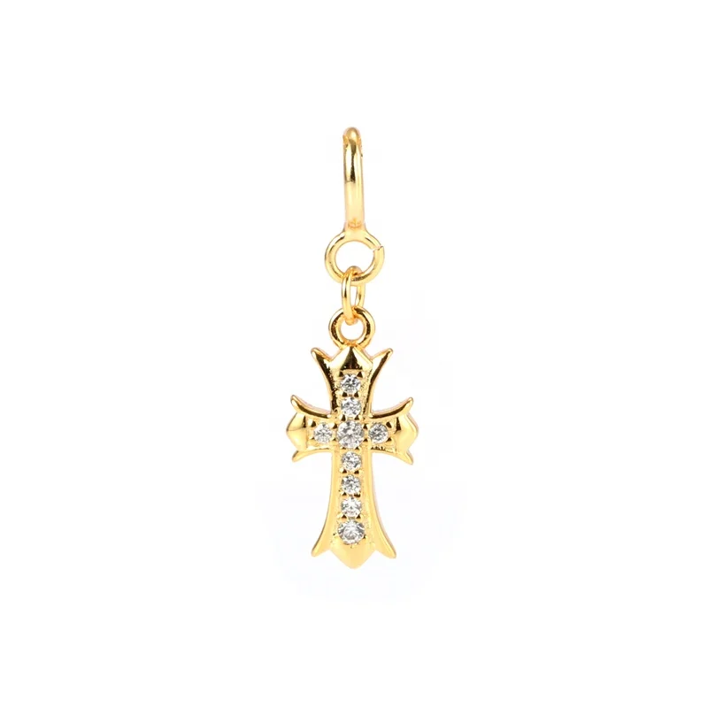 

A2234 Women Fashion Jewellery Cross Charm 925 Sterling Silver Cross Pendant For Jewelry Making