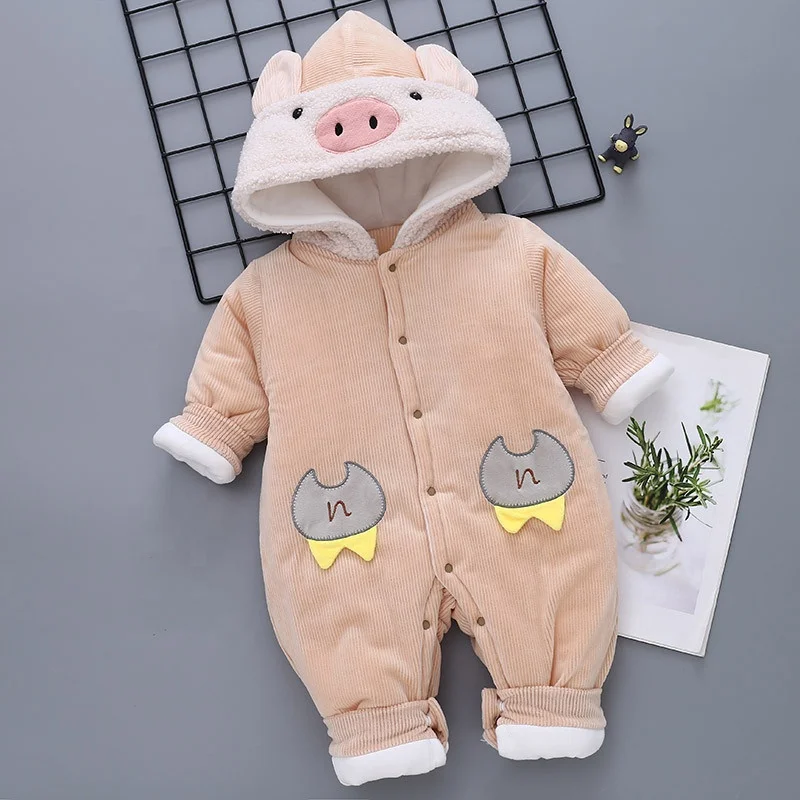 

Autumn and winter baby one-piece clothes Thicken baby romper