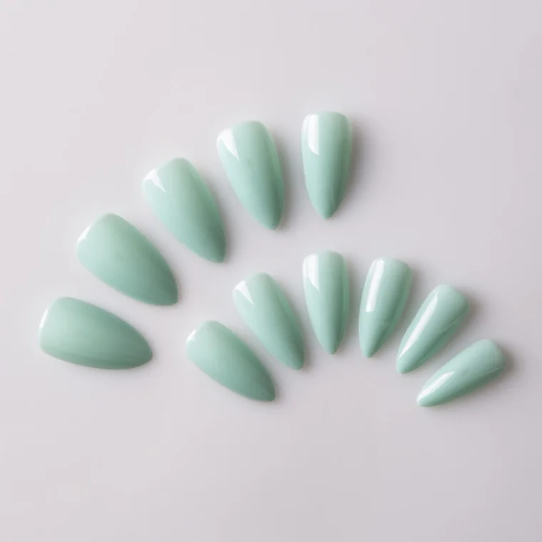 

Solid colors of Design Fashion Private Label stiletto shape Nail Tips design Fake Nails, Colorful