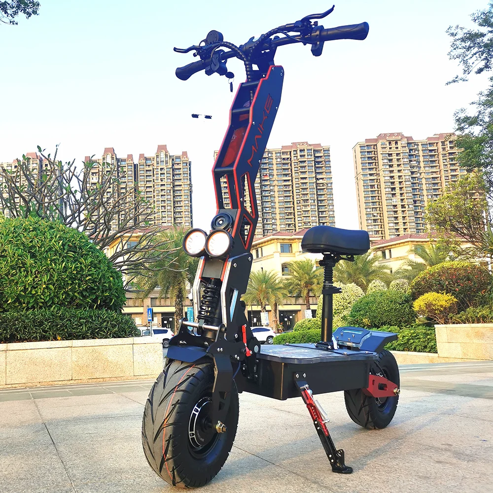 

Alibaba Maike MKS 8000W dual motor 13 inch wide wheel fast fat tire electric scooters better than Dualtron scooter