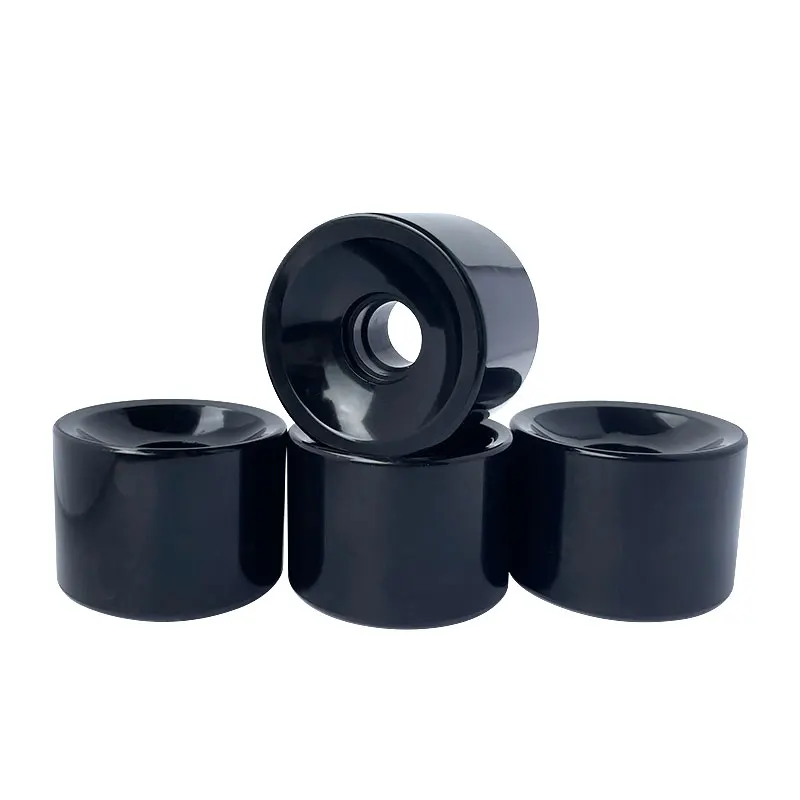 Wholesale Custom PU Casting 70 X 51 mm Double Rocker Long Board Wheels with Offset Core 70% Rebound 80A for Skateboard