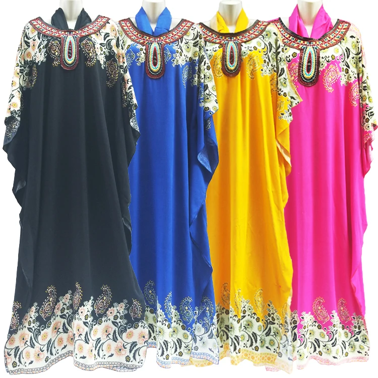 

Africa Nigeria Muslim women abaya with good embroidery, Mixed colors