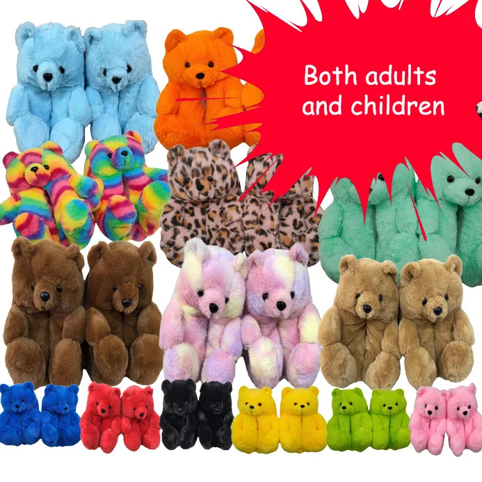 

teddy bear slippers set mommy and me slippers teddy bear tear ted tebby bear slippers