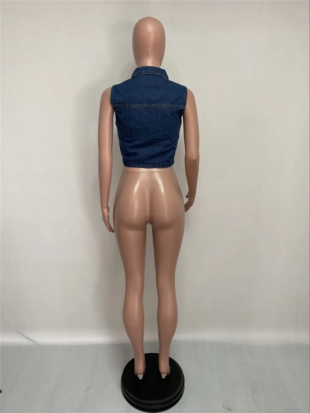 Wholesale Jean Waistcoat 2020 new vest sexy sleeveless vest Jean jacket