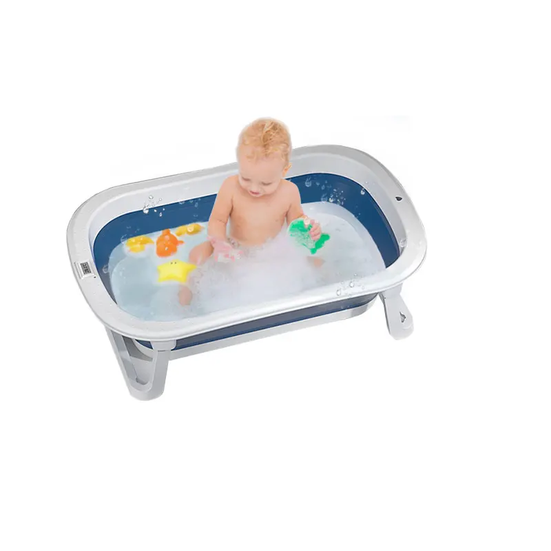 

New Baby Standing Baby Bath Tub, Kids Products 2022 Folded Baby Bath Body/