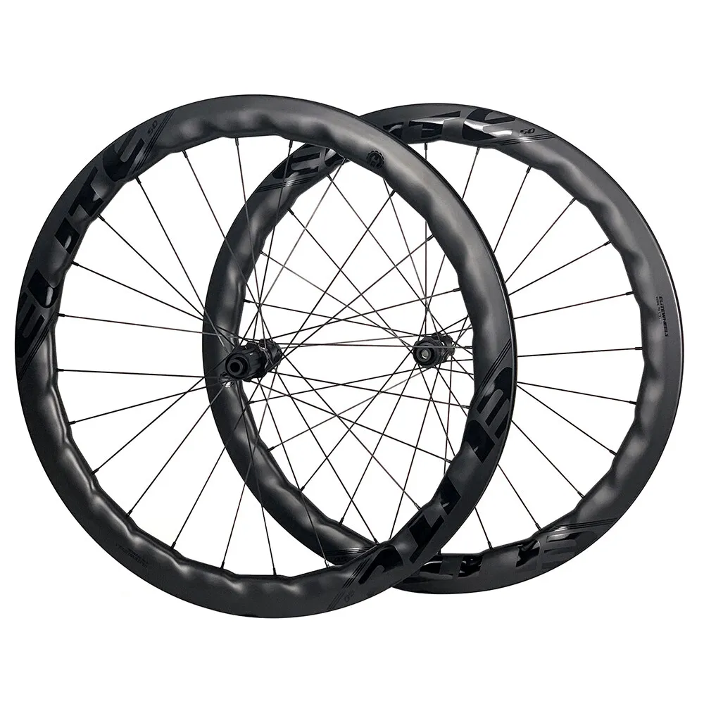 

ELITEWHEELS BWS Road Disc Carbon Wheels New Arrivals 50mm Depth Wheelset For Cyclocross Cycling