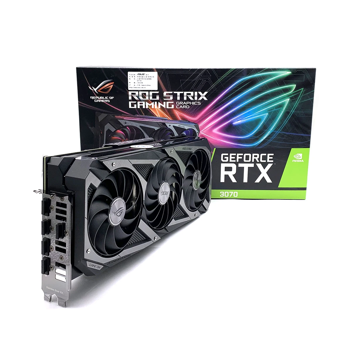 

RTX 3070 Non Lhr for Gaming GPU Card Graphics 8GB Memory Ausu Rog Strix