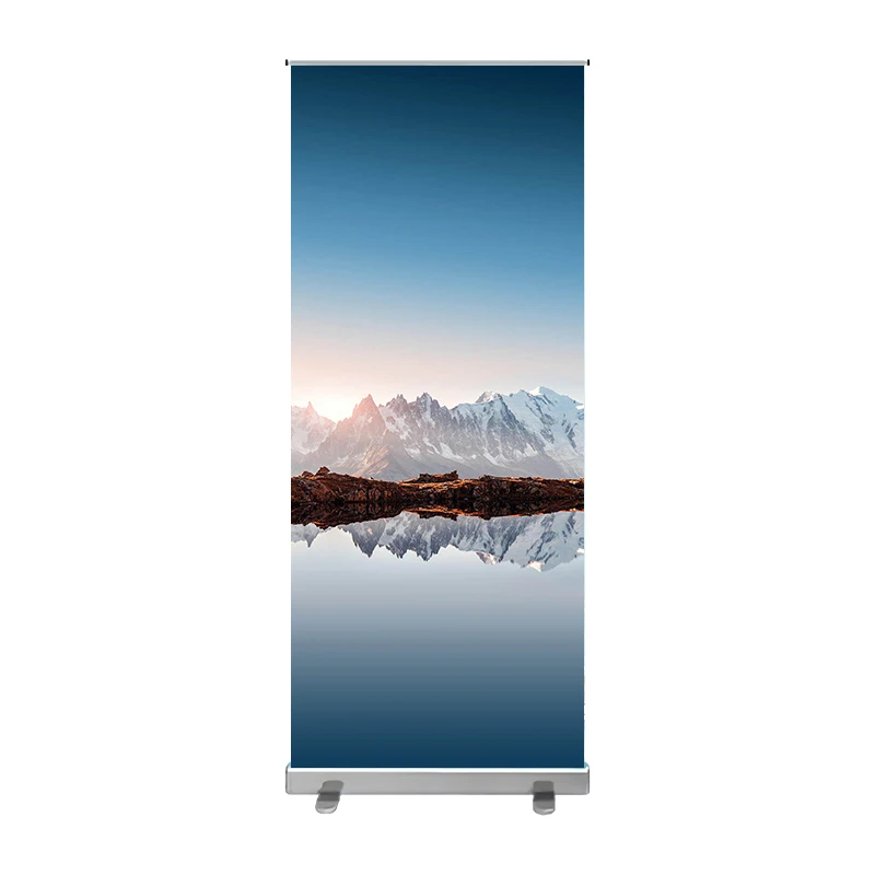 

retractable roll up banner Manufactures Wholesale Display Stand 85*200cm rollup banner stand Backdrop Portable Flex Banner