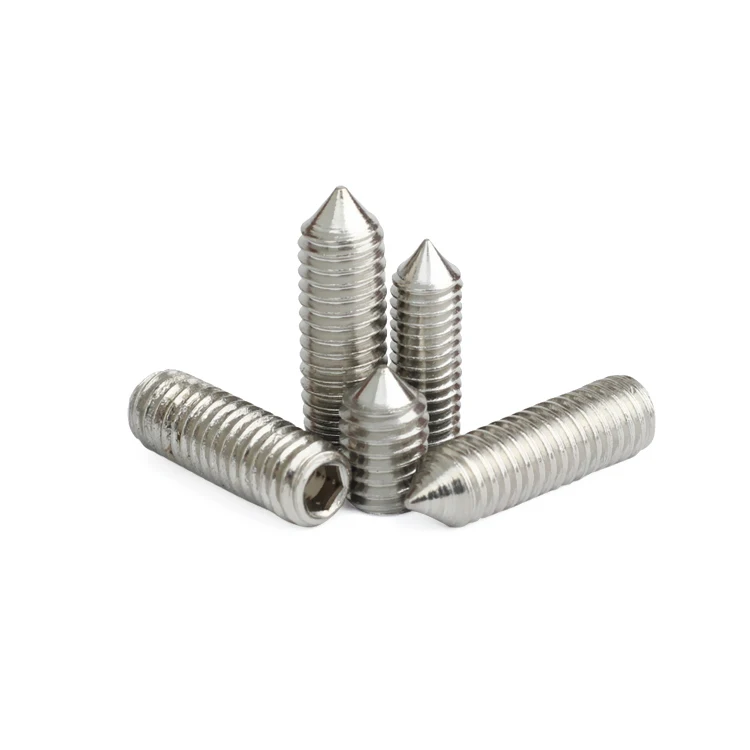 
DIN 914 304 Hex Socket cone Set Screw With Taper Point 