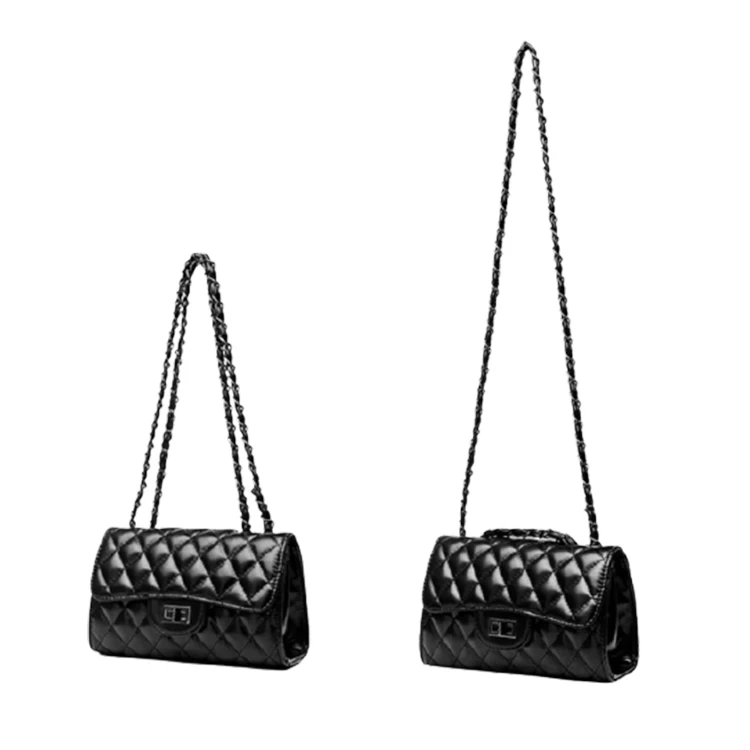 

New Soft Leather Rhombic Ladies Hand Bag Chain Shoulder Messenger Handbag for Women