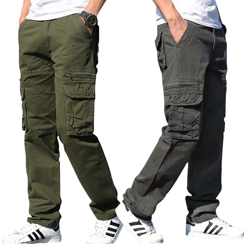 

mens trousers chinos Cargo pants fabric tatical pants working pants men workwear large pockets with side pockets