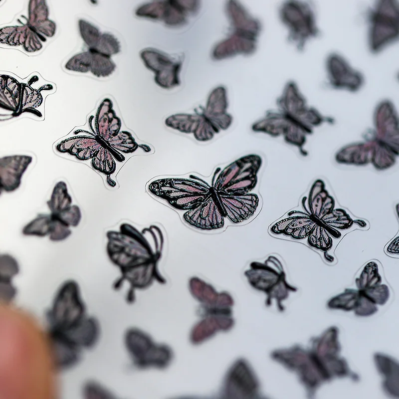 

TS-334 Butterfly Series 5D embossed nail art stickers, 5d embossed nail art sticker