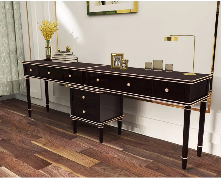 Study Room Furniture Modern Accent Table Modern Double Person Computer Desk Furniture