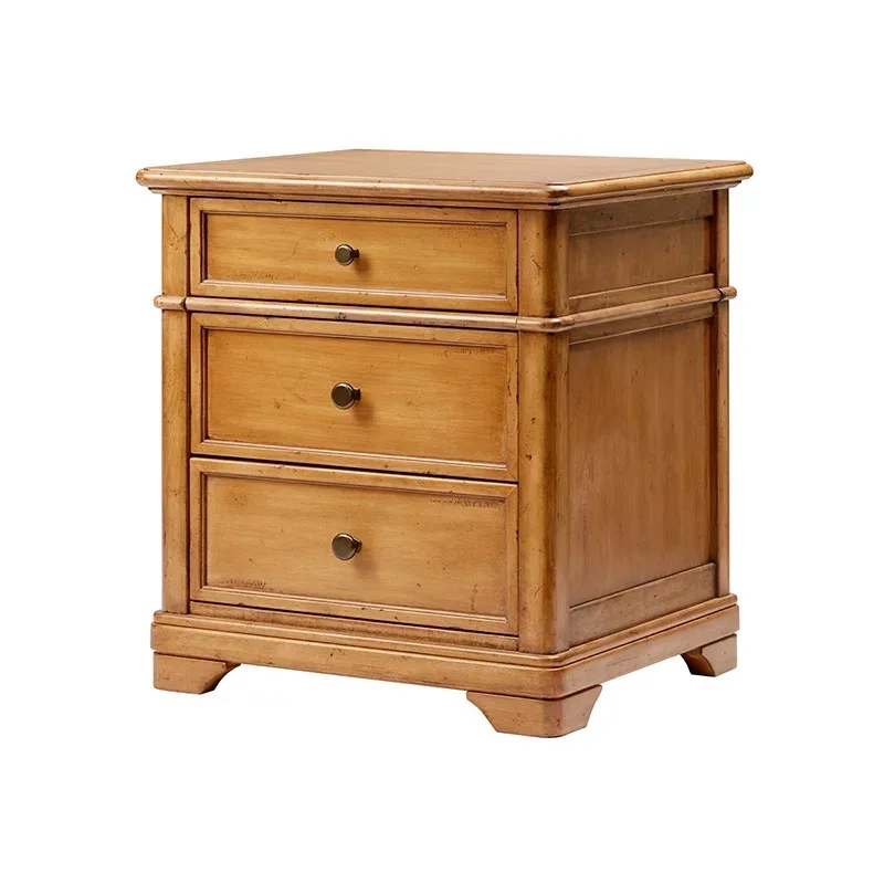 
american style antique art deco bedroom cheap walnut 3 drawer wood attached east elm brown nightstand 