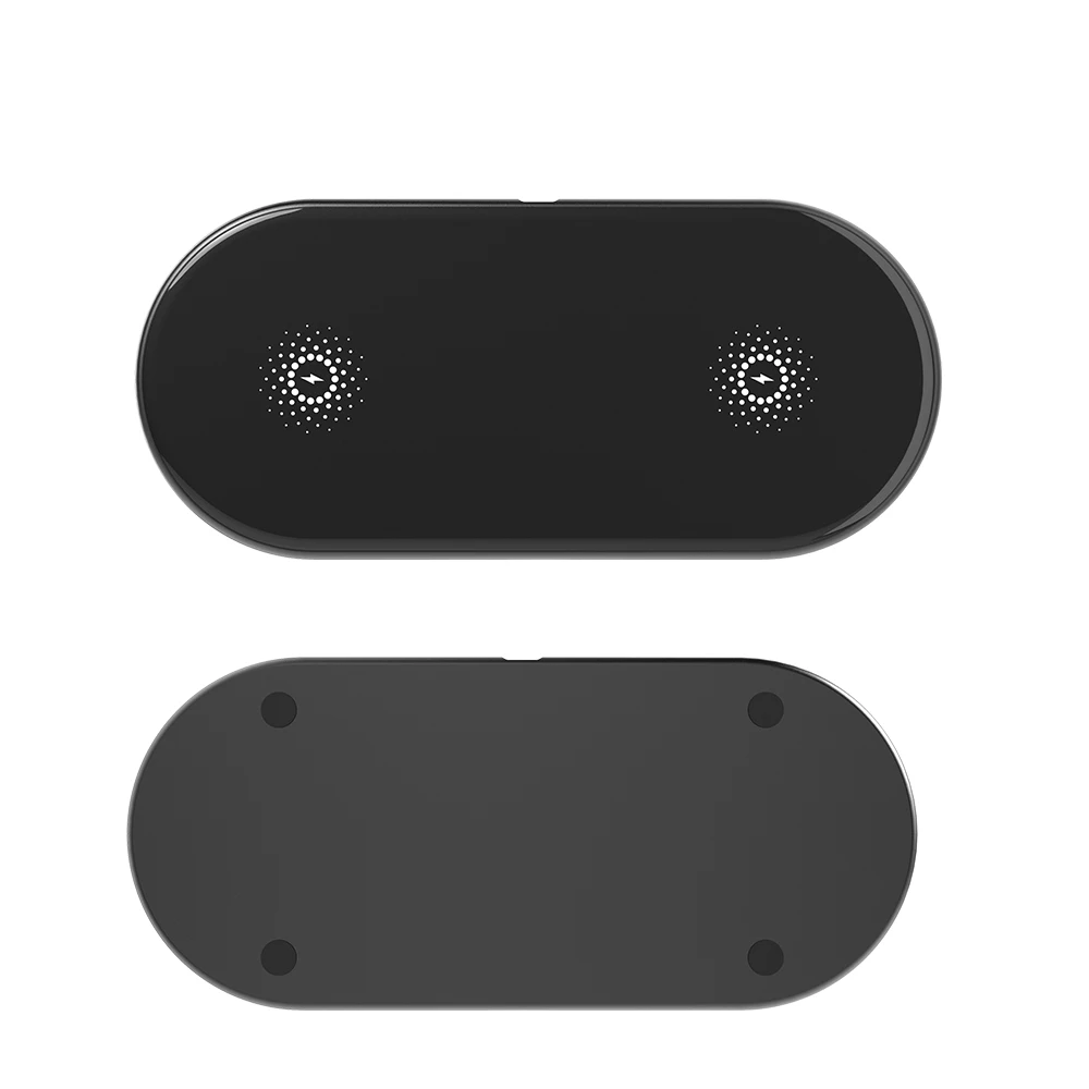 

Wireless charger 15 + 5W supports two charging together, White / black