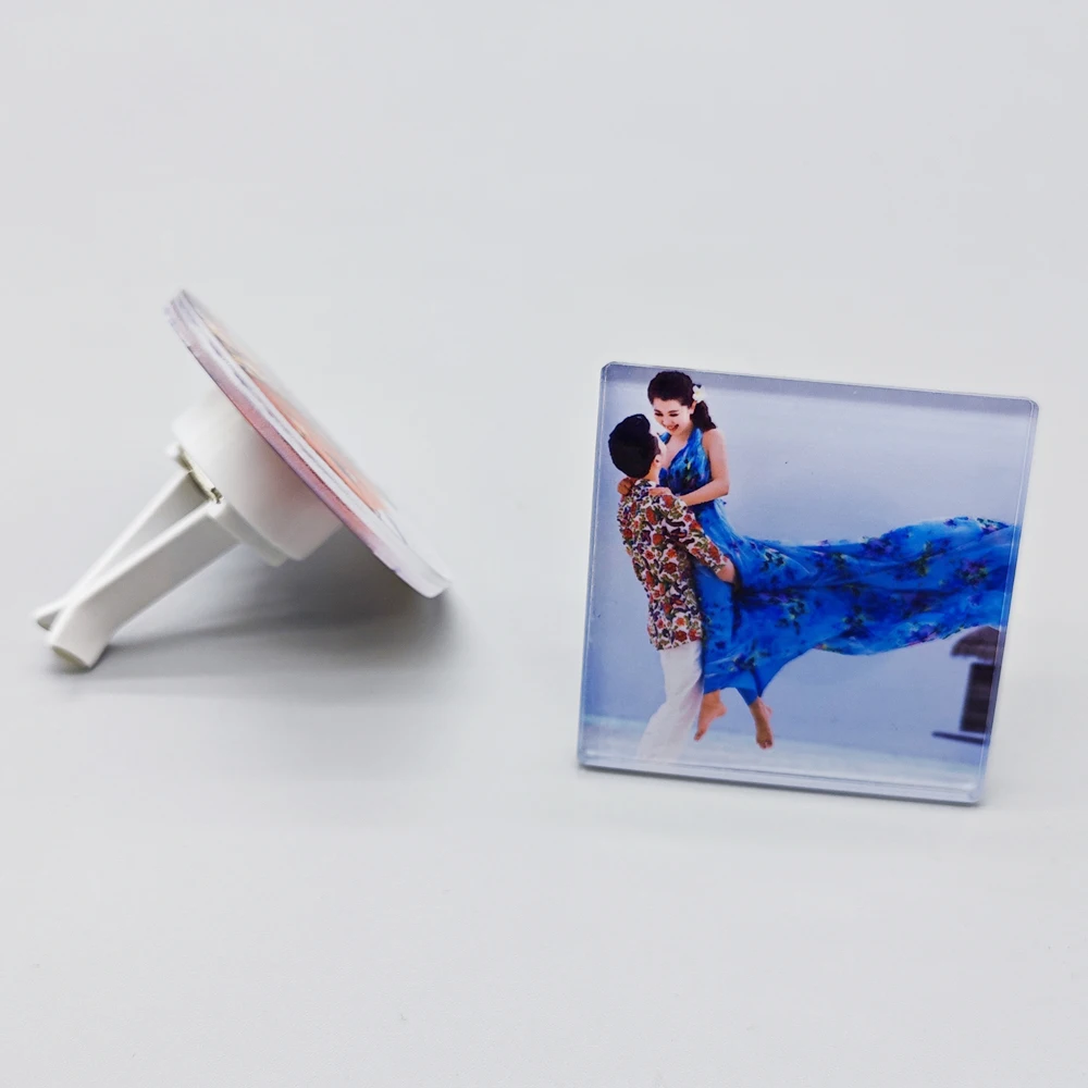 Sublimation Acrylic Car Air Vent Clip Personalized Picture Car Air Freshener Clips Interior Car Decoration