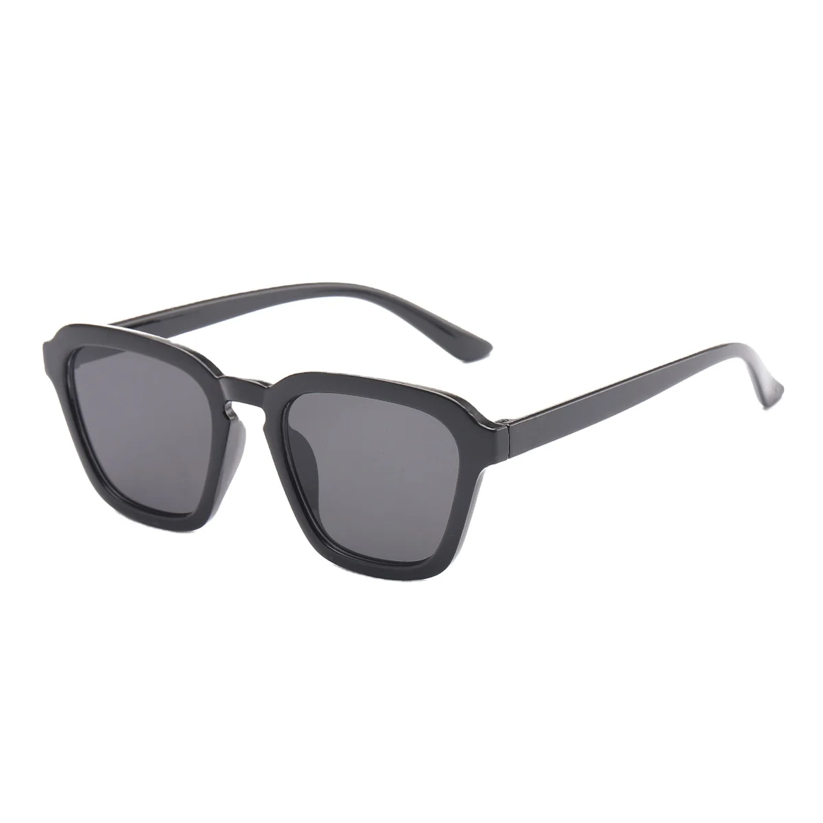 

RENNES [RTS]Ins Fashion Square Frame PC Material Unisex Pilot Sunglasses UV400 With The Popular Milk Tea Color