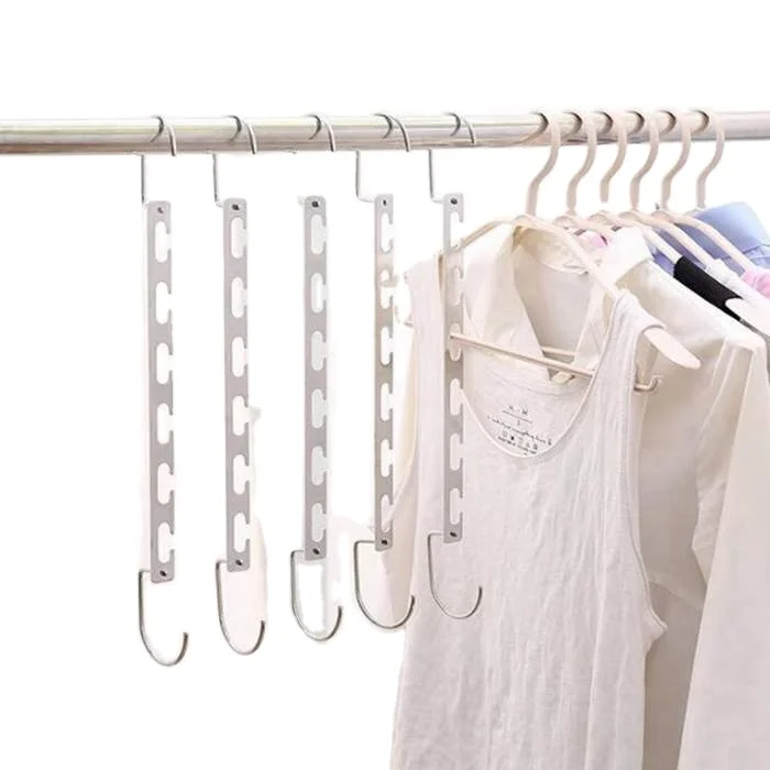 

Hangers Closet Space Saving Tools Tidy Save Space Non Slip Hanger Collapsible Stainless Steel magic Clothes Hangers